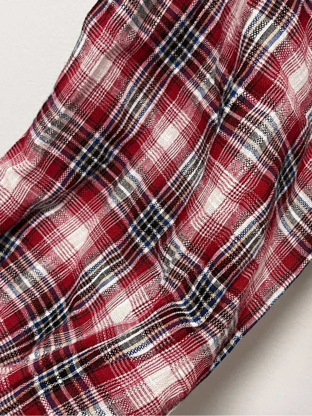 Anthropologie Pilcro Smocked Plaid Mini Dress - Size Small